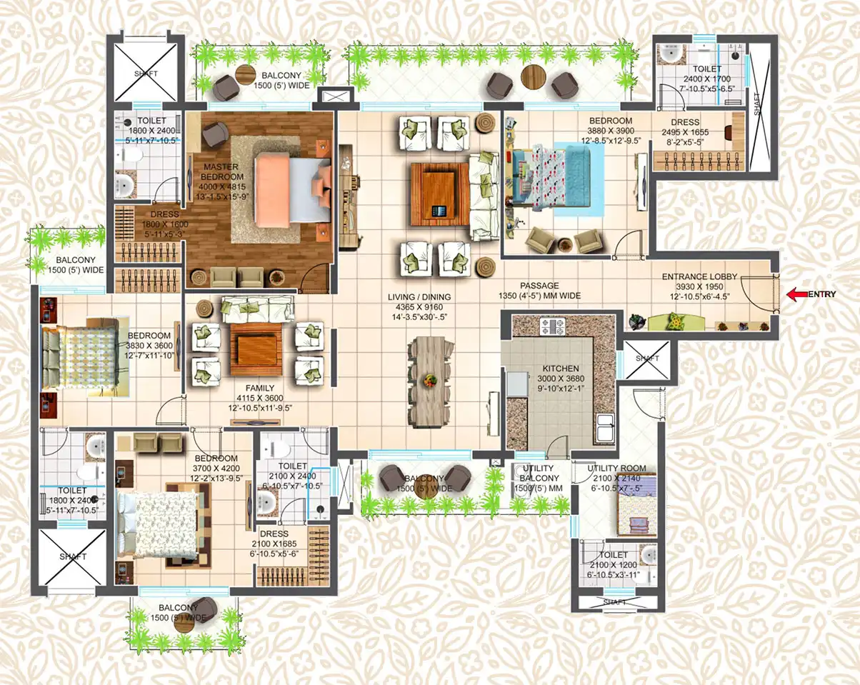 Ace Parkway 4 BHK - 299.14 Sq. Mtr.